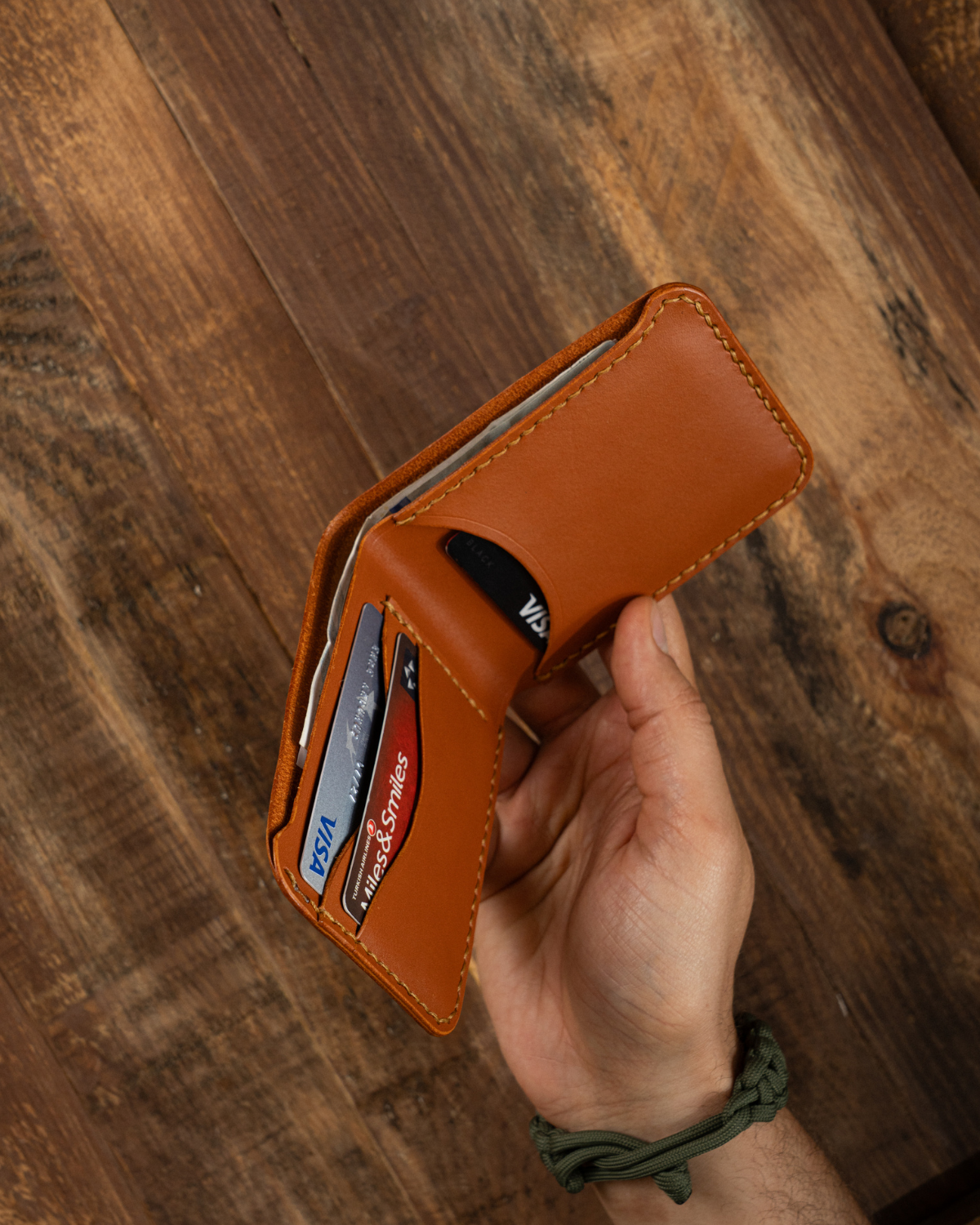 El Yapımı Spor Deri Cüzdan – Bifold | Signature