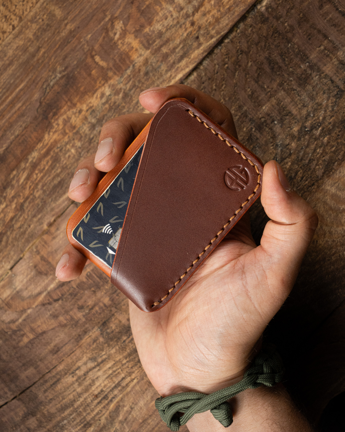 El Yapımı Bitkisel Deri Kartlık - Hyena Premium